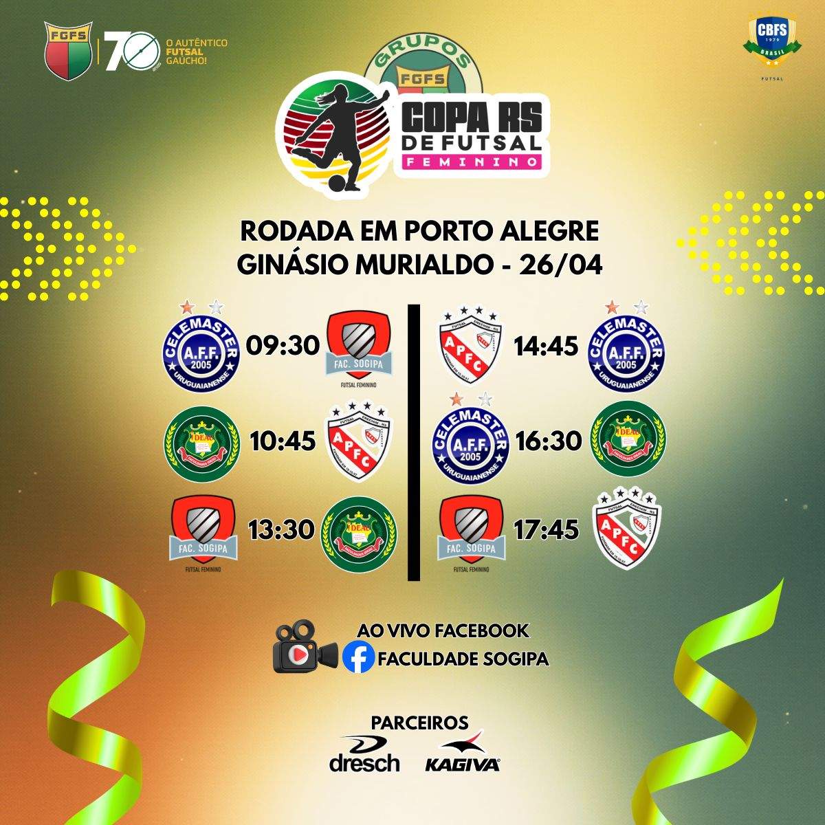 COPA RS DE FUTSAL FEMININA 2026