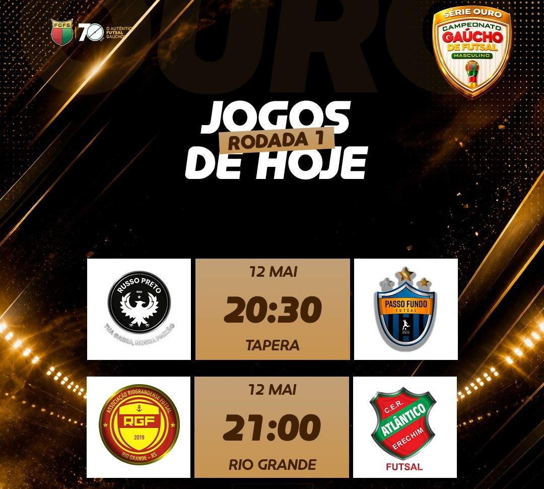 DOIS JOGOS COMPLETAM A 1� RODADA DA S�RIE OURO MASCULINO 2026