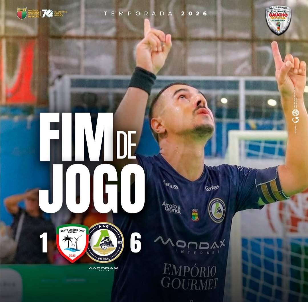 AAGF GOLEIA SVC FUTSAL EM SANTA VIT�RIA DO PALMAR PELA S�RIE PRATA